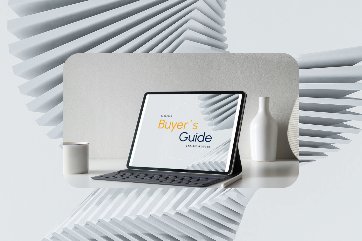 Tablet mit Guide: Anforderungen an Router in kritischen Infrastrukturen