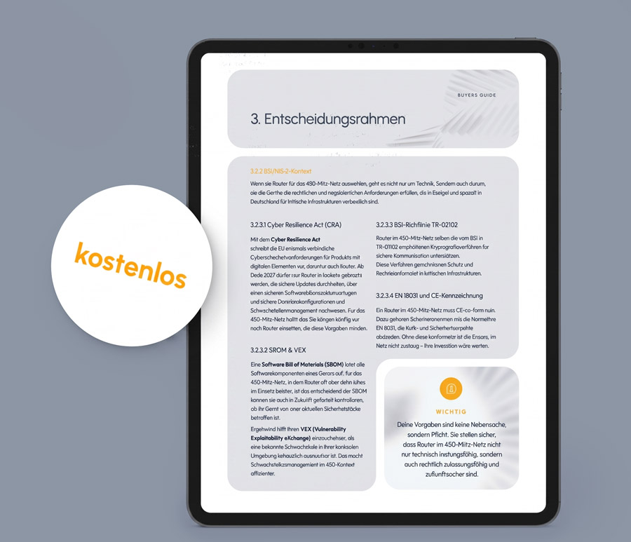 Blick in den Buyer's Guide